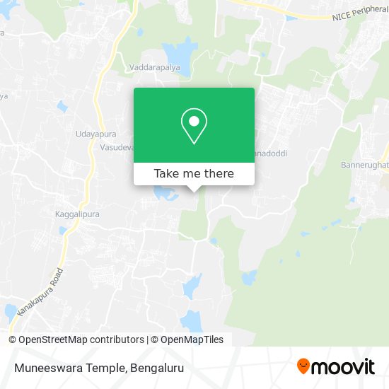 Muneeswara Temple map