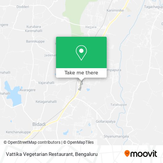 Vattika Vegetarian Restaurant map