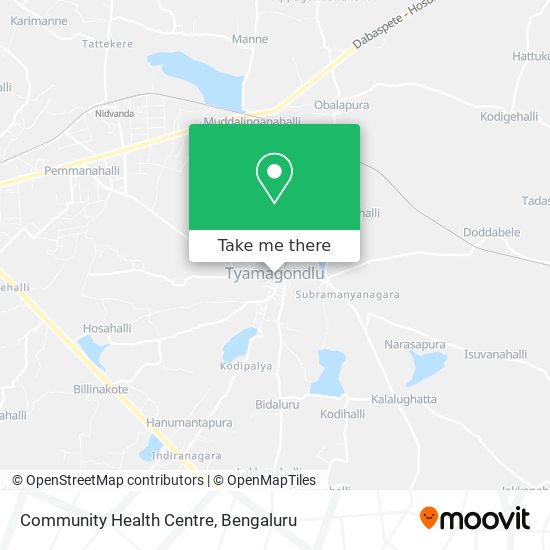 Community Health Centre map