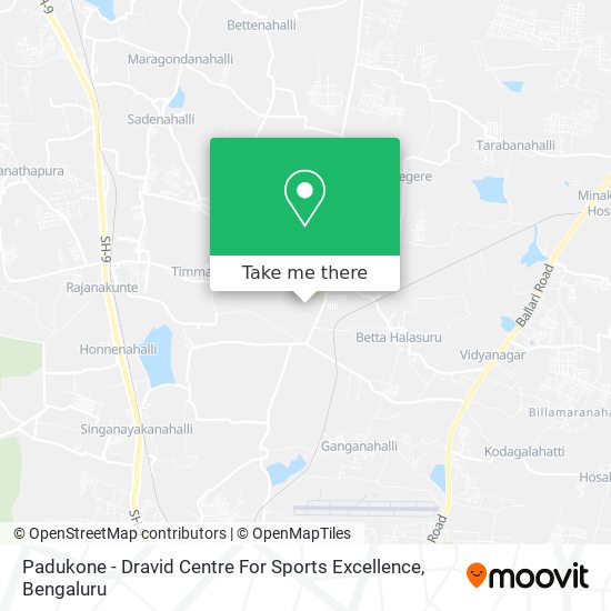 Padukone - Dravid Centre For Sports Excellence map