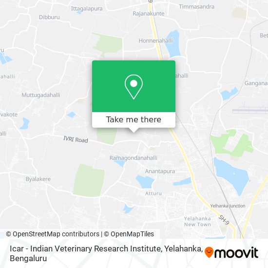 Icar - Indian Veterinary Research Institute, Yelahanka map