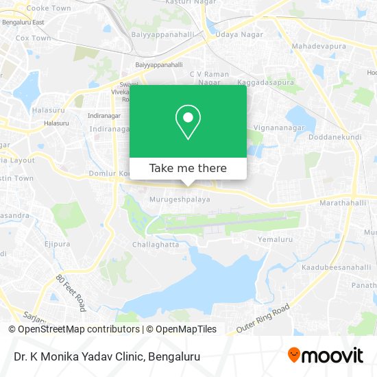 Dr. K Monika Yadav Clinic map