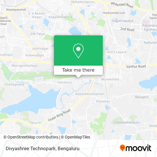 Divyashree Technopark map