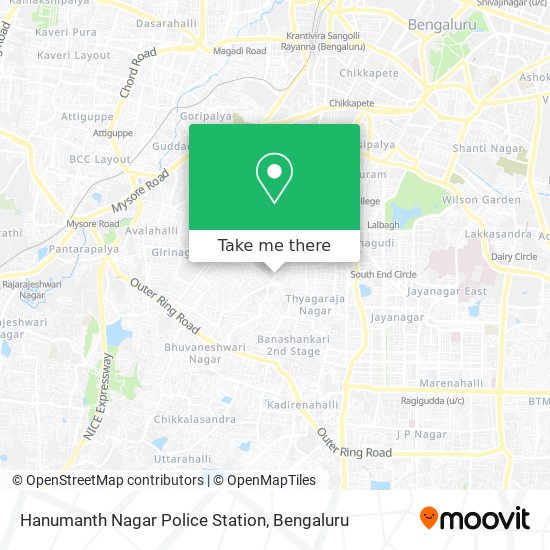 Hanumanth Nagar Police Station map