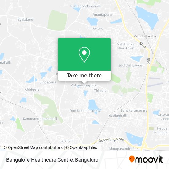 Bangalore Healthcare Centre map