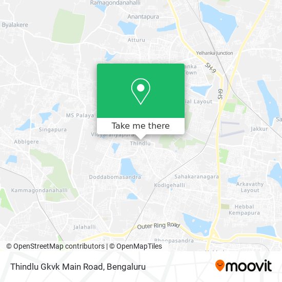Thindlu Gkvk Main Road map