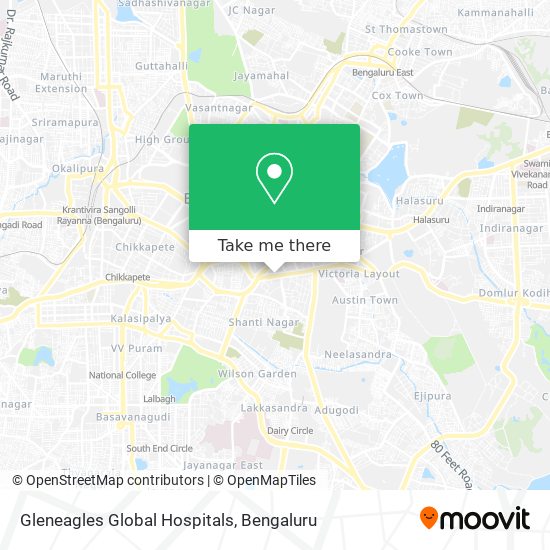 Gleneagles Global Hospitals map