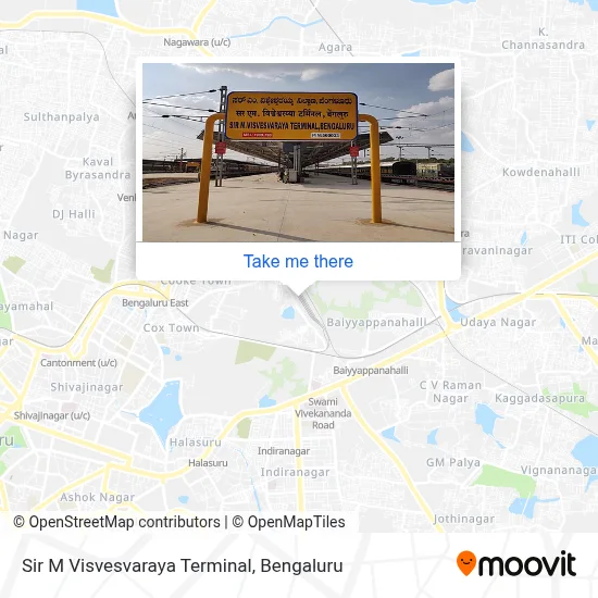 Sir M Visvesvaraya Terminal map