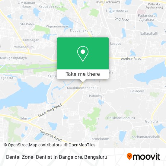 Dental Zone- Dentist In Bangalore map