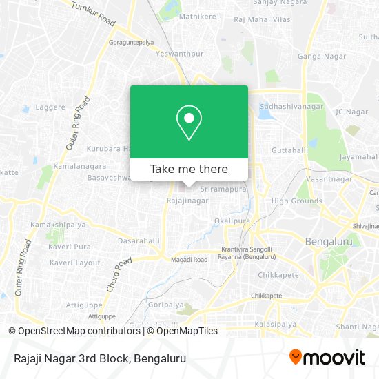 Rajaji Nagar 3rd Block map