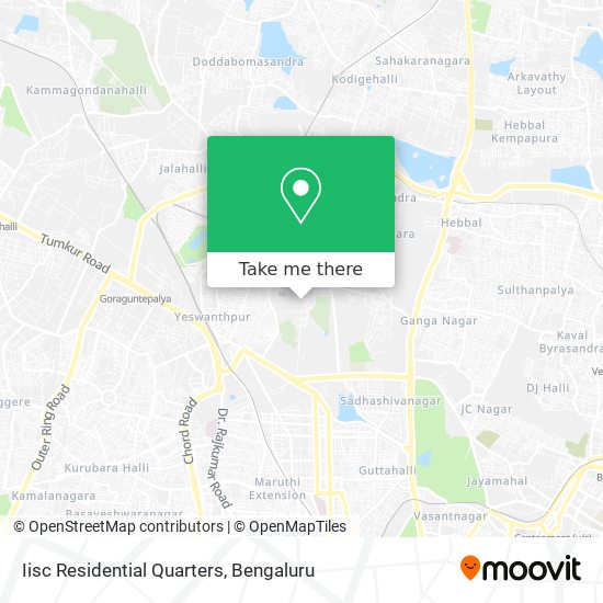 Iisc Residential Quarters map