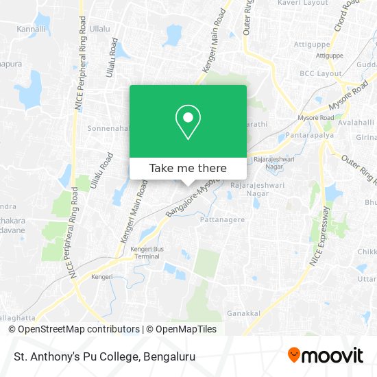 St. Anthony's Pu College map