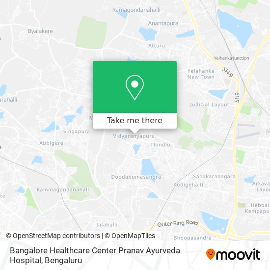 Bangalore Healthcare Center Pranav Ayurveda Hospital map