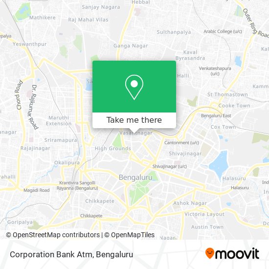 Corporation Bank Atm map