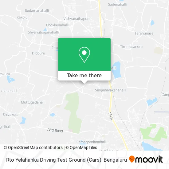 Rto Yelahanka Driving Test Ground (Cars) map