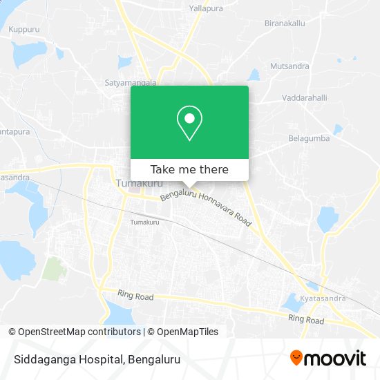 Siddaganga Hospital map