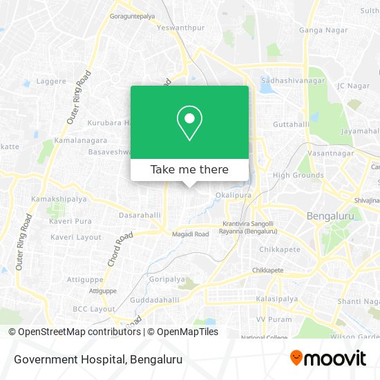 Government Hospital map