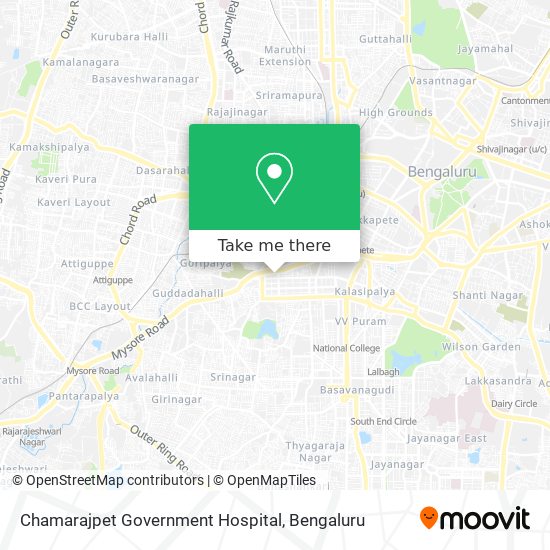 Chamarajpet Government Hospital map