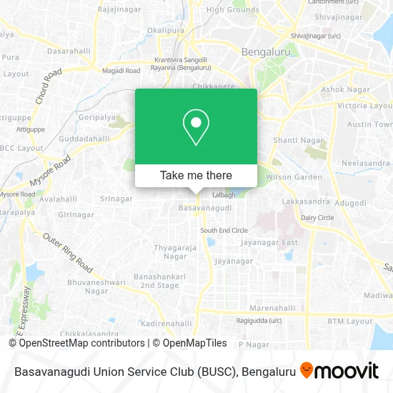 Basavanagudi Union Service Club ( Busc ) map