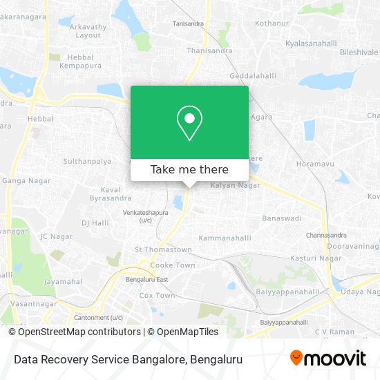 Data Recovery Service Bangalore map