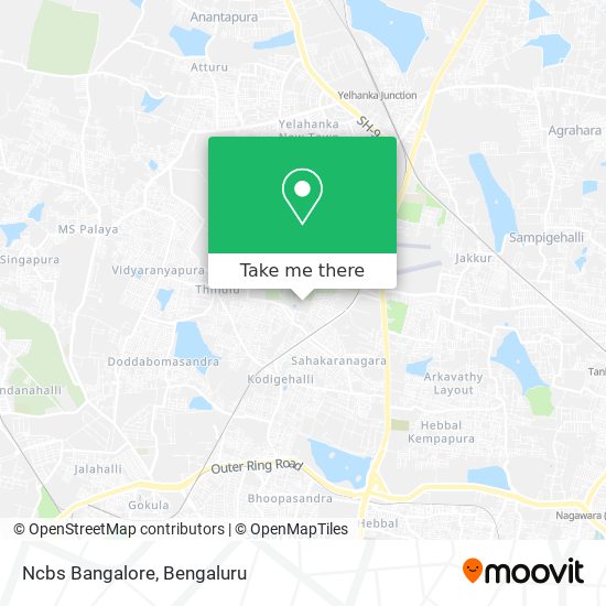 Ncbs Bangalore map