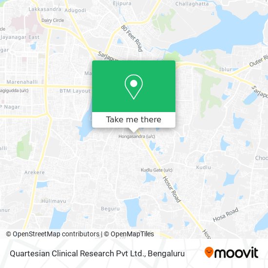 Quartesian Clinical Research Pvt Ltd. map