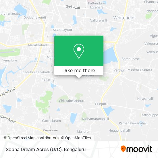 Sobha Dream Acres (U/C) map
