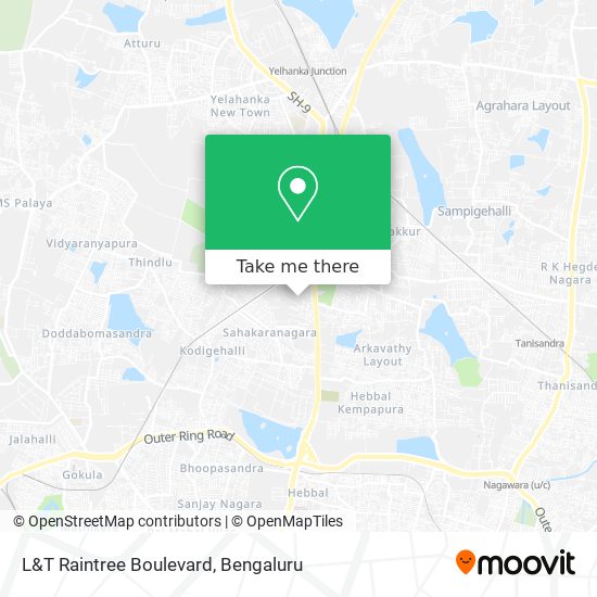 L&T Raintree Boulevard map