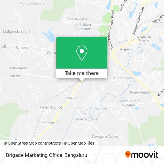 Brigade Marketing Office map