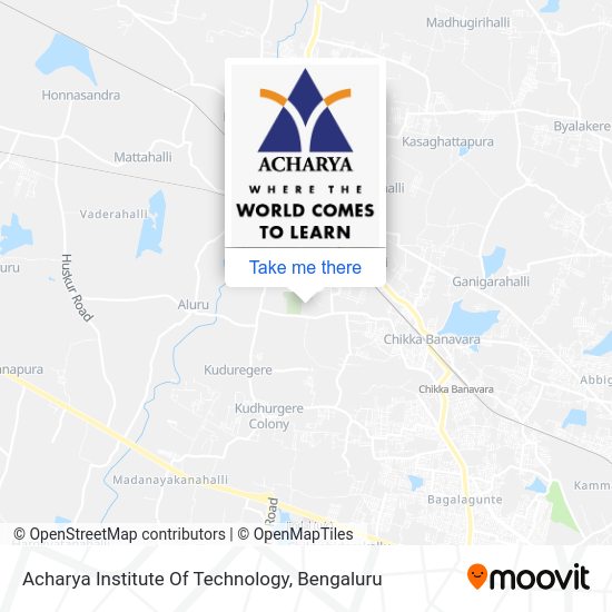 Acharya Institute Of Technology map