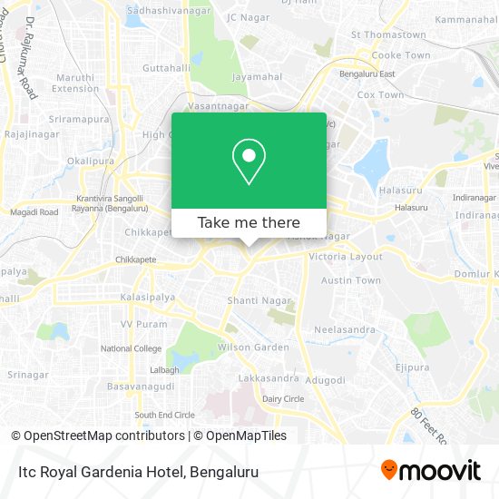 Itc Royal Gardenia Hotel map