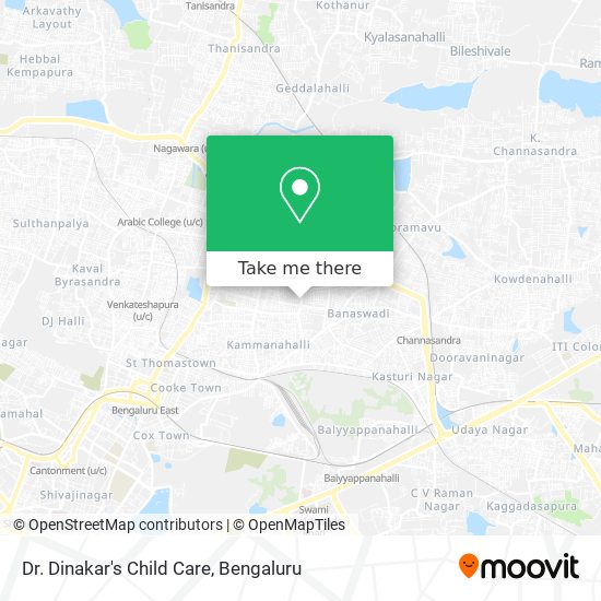 Dr. Dinakar's Child Care map