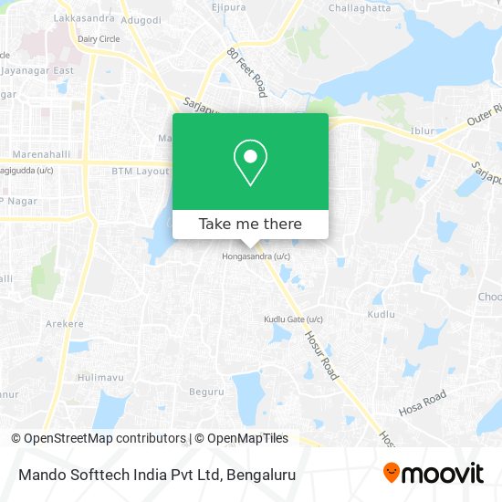Mando Softtech India Pvt Ltd map