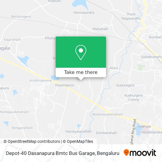 Depot-40 Dasanapura Bmtc Bus Garage map