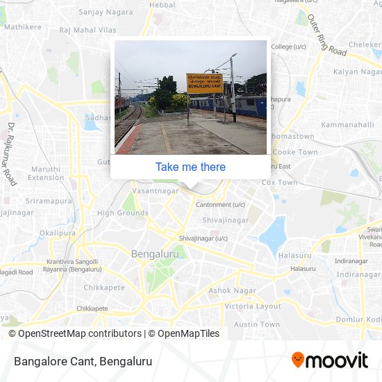 Bangalore Cant map