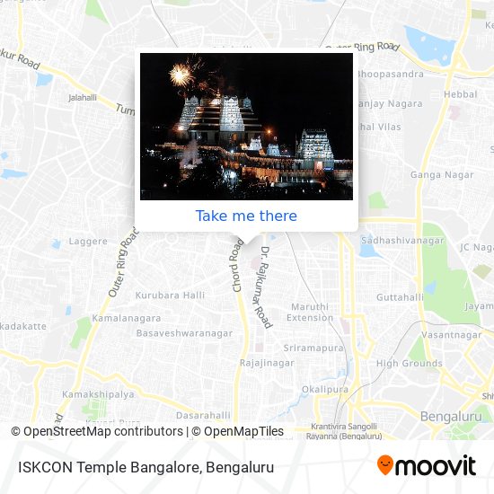 ISKCON Temple Bangalore map