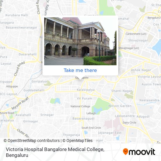 Victoria Hospital Bangalore Medical College map