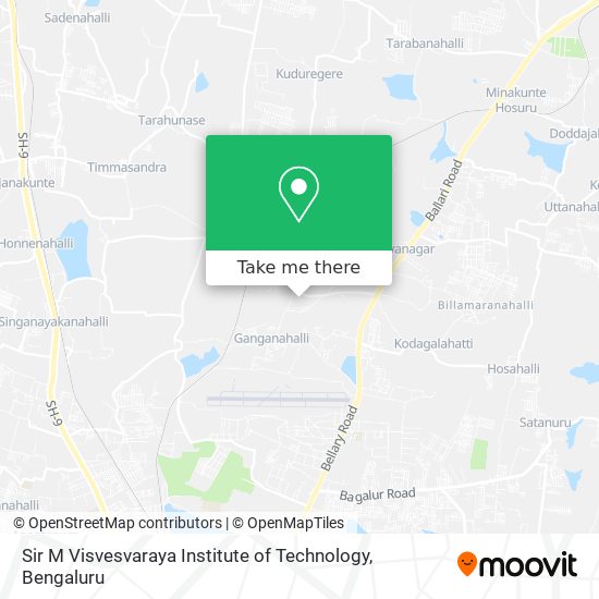 Sir M Visvesvaraya Institute of Technology map