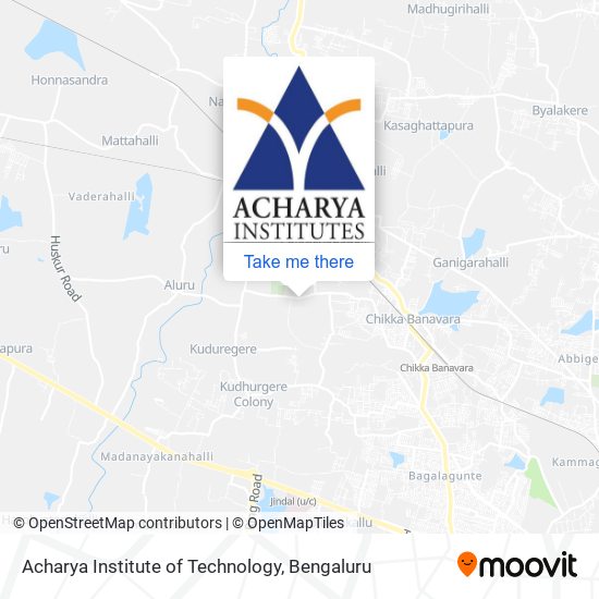 Acharya Institute of Technology map