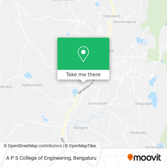 A P S College of Engineering map