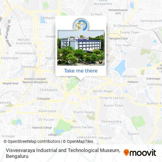 Visvesvaraya Industrial and Technological Museum map