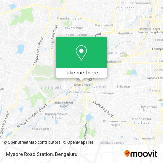 Mysore Road Station map