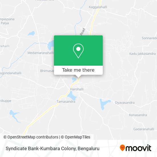 Syndicate Bank-Kumbara Colony map