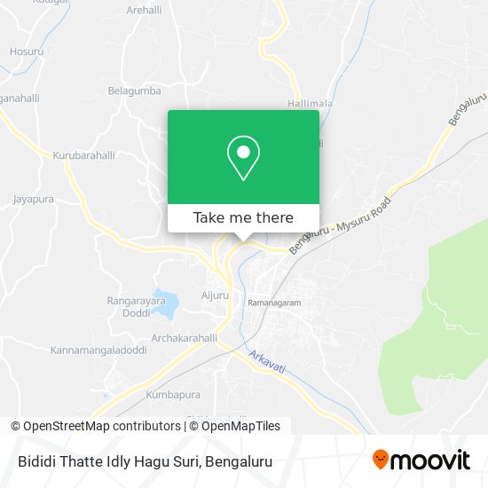 Bididi Thatte Idly Hagu Suri map