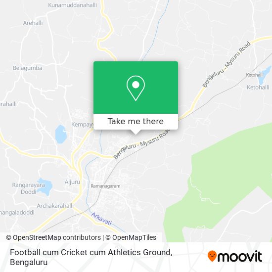 Football cum Cricket cum Athletics Ground map