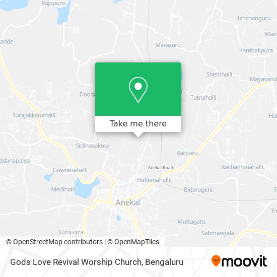 Gods Love Revival Worship Church map