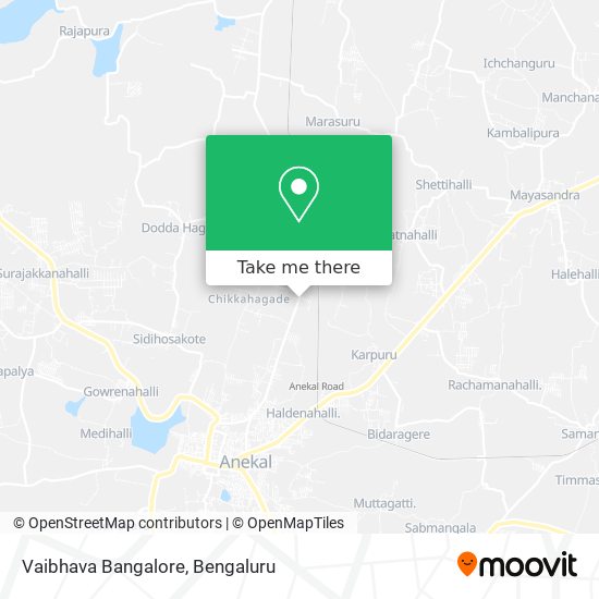 Vaibhava Bangalore map