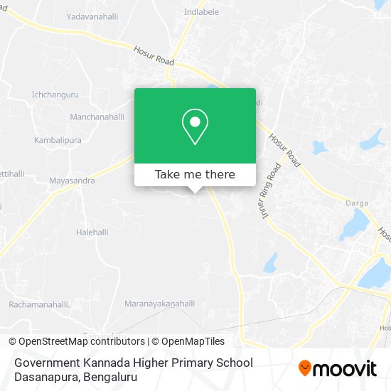 Government Kannada Higher Primary School Dasanapura map