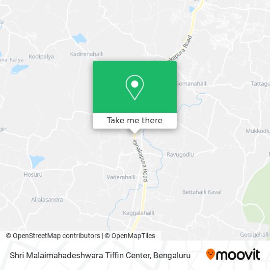Shri Malaimahadeshwara Tiffin Center map