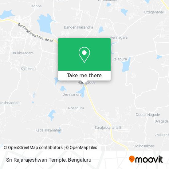 Sri Rajarajeshwari Temple map